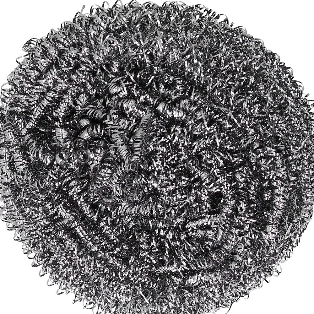 MXGZ Stainless Steel Scrubber, Steel Wire Ball Steel Wool Scrubber for Tough Kitchen Cleaning
