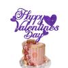 Gold Glitter "Happy Valentine's Day" Cake Topper view 4
