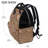 LDIYEU Retro Floral Japanese-Style Diaper Bag Travel Backpack view 2