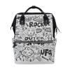 LDIYEU Rocket Universe Spaceship Cartoon Diaper Bag Travel Backpack view 1