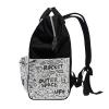 LDIYEU Rocket Universe Spaceship Cartoon Diaper Bag Travel Backpack view 4