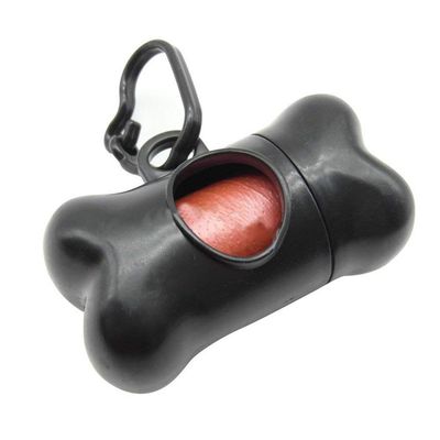 Bone-Shaped Dog Waste Bag Dispenser, Black