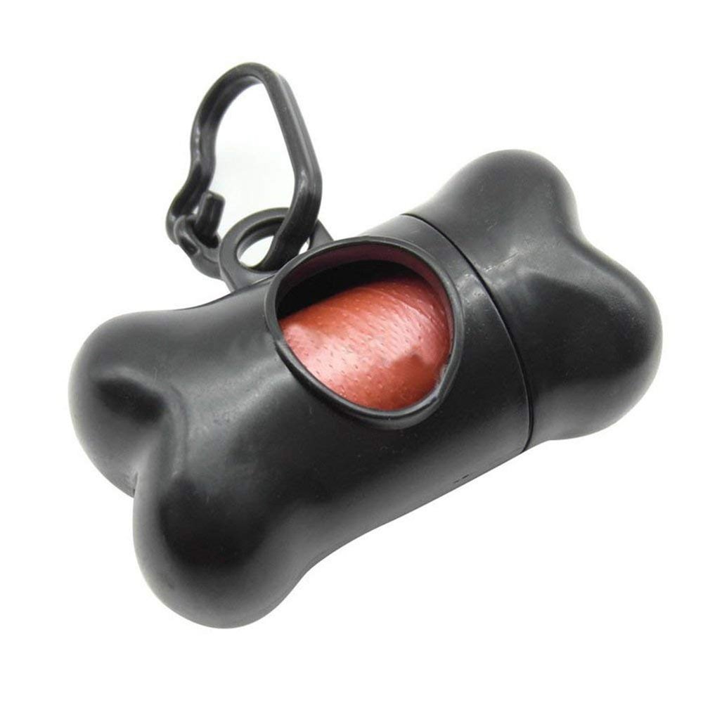 Bone-Shaped Dog Waste Bag Dispenser, Black