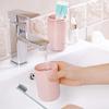 Portable Travel Toothbrush Case with Toothpaste Holder, Gray view 2