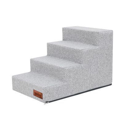 4-Step Pet Staircase for Dogs and Cats, Ash Inari, L, 40 × 60 × 40 cm