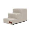 3-Step Pet Staircase for Dogs and Cats, Beige Inari, M – 30 x 50 x 30 cm view 1