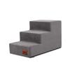 Pet Staircase with 3 Steps for Small, Weak, or Older Pets, Graphite Savoy, M - 30 x 50 x 30 cm view 1