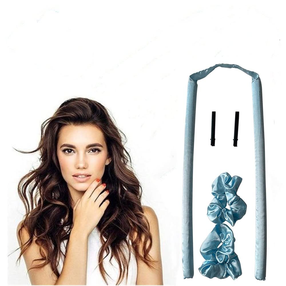 Heatless Curling Rod Headband Set, Blue