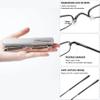 Lanomi Mini Narrow Reading Glasses for Men and Women, Black, +1.75 view 3