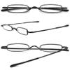Lanomi Mini Narrow Reading Glasses for Men and Women, Black, +1.75 view 4