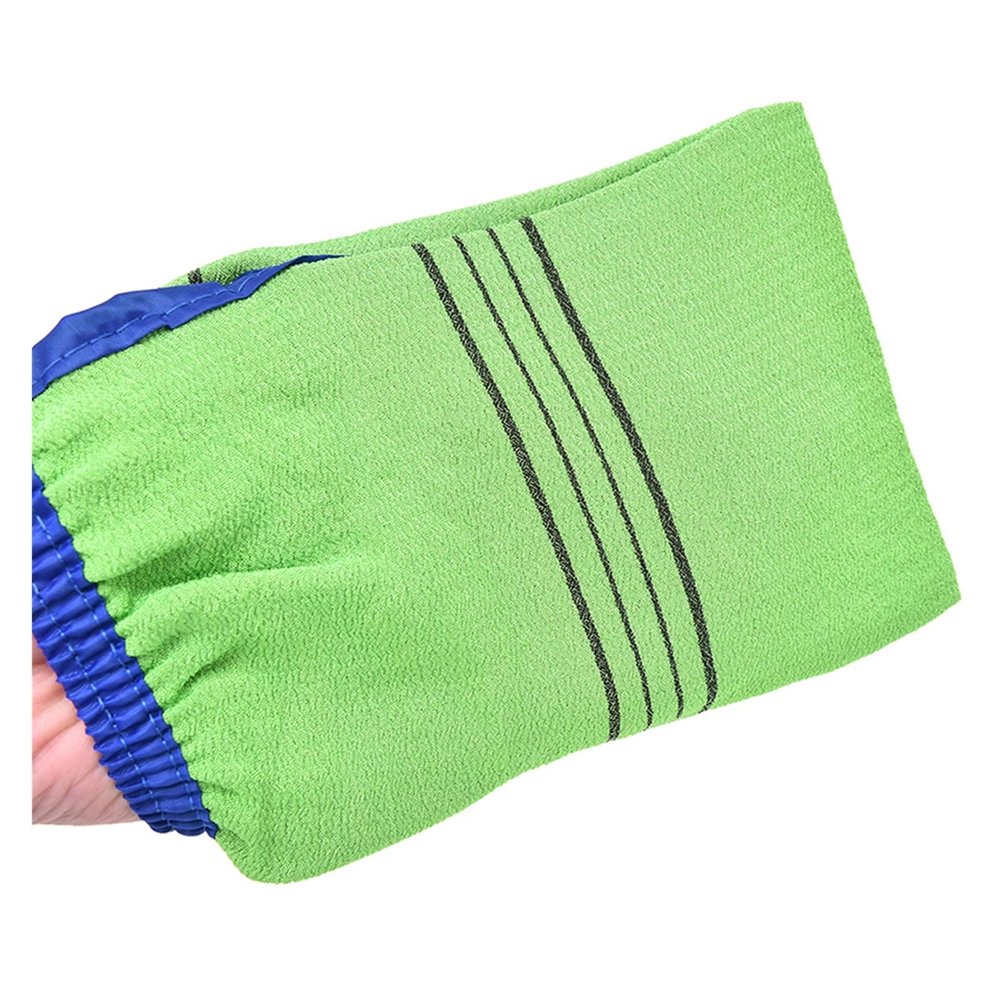 ZZSRJ 1-Pack Exfoliating Shower Gloves, Green