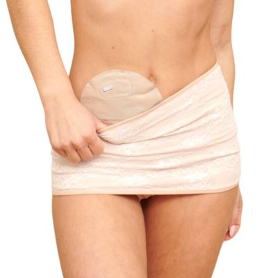 SIIL Ostomy Bandage, Cream Ostomy Bag Cover for Women, Colostomy, Urostomy, and Ileostomy, XS–XXL