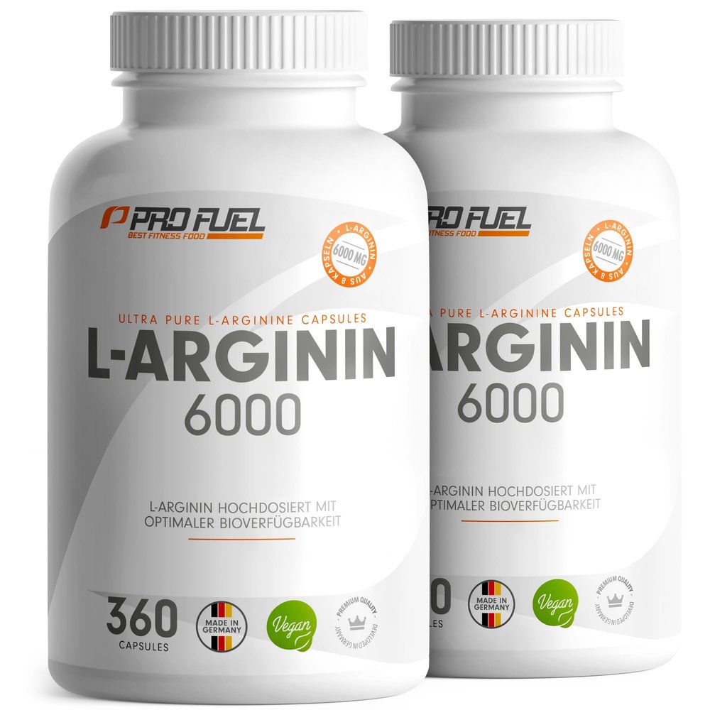 L-Arginine 720 Vegan Capsules – 6,000 mg Pure L-Arginine per Daily Serving