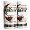 Vegan Protein Powder CHOCOLATE 2x750g - V-PROTEIN 4K Blend view 1