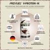 Vegan Protein Powder CHOCOLATE 2x750g - V-PROTEIN 4K Blend view 2