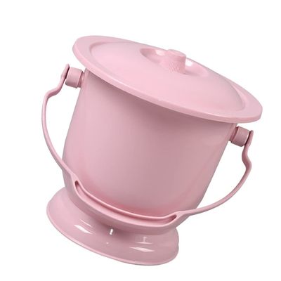 TOPBATHY PP Plastic Spittoon with Lid, Portable Urinal Bucket