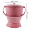 TOPBATHY PP Plastic Spittoon with Lid, Portable Urinal Bucket view 2