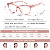 NEW VISION Reading Glasses 2-Pack, Blue Light Filter Glasses for Men and Women, NV1157 (Red + Pink, 1.5, x) view 3