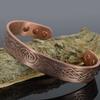 Holistic Magnets Viking Copper Magnetic Bracelet for Men, L (Wrist 19.5–22 cm) view 4
