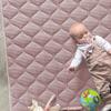 Sanosoft Crawling Blanket – Non-Slip & Water-Resistant – Made in Germany, Pink, 130 x 150 cm view 1