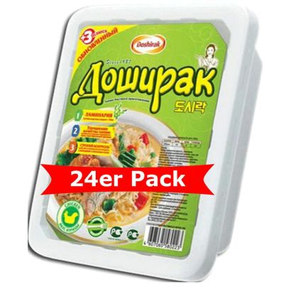 Doshirak Instant Noodle Soup with Chicken Flavor, 24-Pack (24 x 90 g)