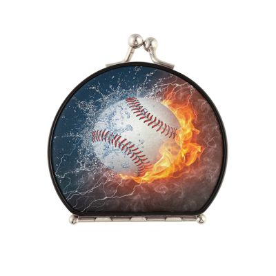 Vnurnrn Feuerwasser Baseball Makeup Compact Mirror