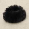 2-Piece Fuzzy Faux Rabbit Fur Hair Tie Set view 3