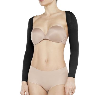 SOLIDEA Unisex Muff Slimming Sleeves Graduated Compression 15/21 mmHg (Black, S)