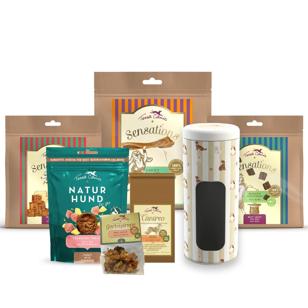 Terra Canis Snack Discovery Pack with Treat Tin, 6-Piece