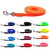 Biothane Long Dog Leash for Small to Large Dogs, 13 mm, 1 m / 5 m / 10 m / 15 m / 20 m (2 m with Hand Loop, Neon Green) view 1