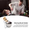 Shaving Brush Set with Portable Stainless Steel Stand, Sturdy and Durable, for Barbershops and Home Facial Care view 4