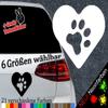 Heart with Paw Sticker – 6 Sizes, 21 Colors – Dog, Pet, Love, Cat, Friends view 2