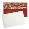 Japanese Kaishi Mino Washi Traditional Paper for Tea Ceremonies, with Colorful Yuzen Paper Case and Plastic Sweets Pick [Red], 145 x 175 mm view 3