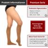 RIEMTEX Premium Medical Compression Knee-High Socks, Class 2 CCL2, 23–32 mmHg, Women's, Closed Toe, Series 3211a, Size 3, Caramel view 3
