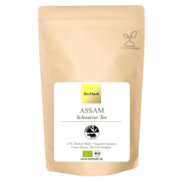 Organic CTC Assam Black Tea, 500 g, 2025 Harvest, Jamguri Tea Garden