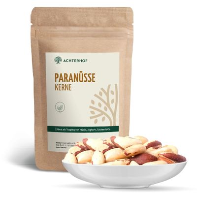Brazil Nuts 500 g | Whole Brazil Nut Kernels | Sweet, Nutty Flavor | Premium Quality | From Achterhof