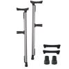 JJ Home F-Type Underarm Crutches, Adjustable, 1 Pair, Gray view 1