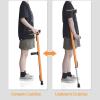 JJ Home F-Type Underarm Crutches, Adjustable, 1 Pair, Gray view 2
