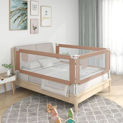 Tidyard Taupe Bed Rail for Children, 140 x 25 cm