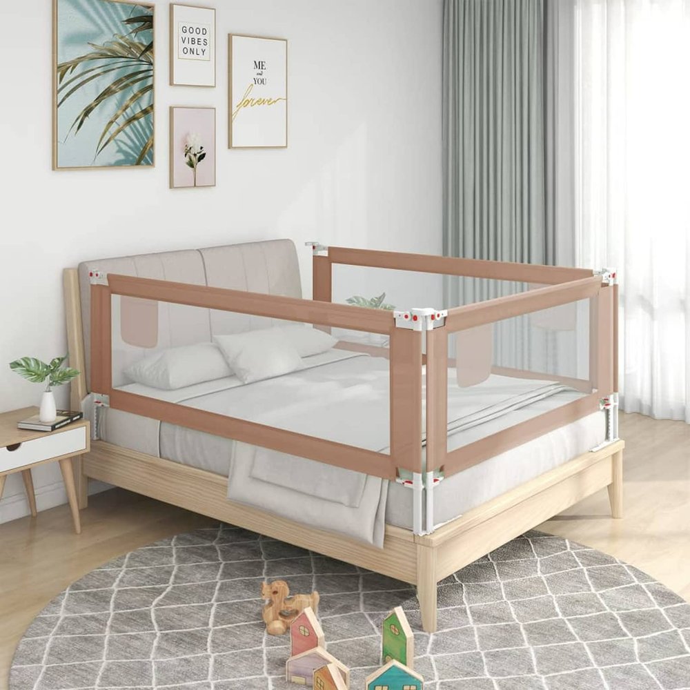Tidyard Taupe Bed Rail for Children, 140 x 25 cm