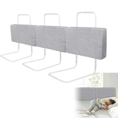 LARS360 3-Pack Adjustable Bed Rails for Children, 60 cm, Linen Gray