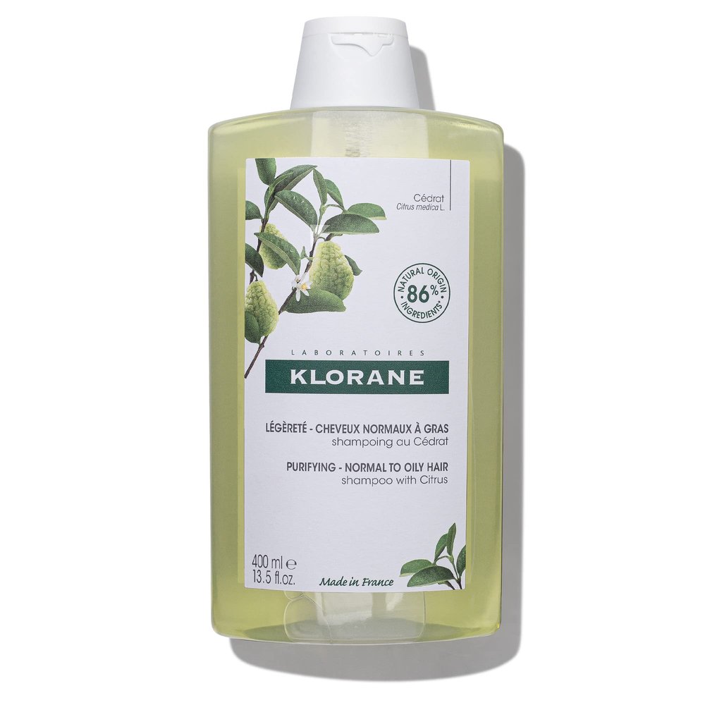 Klorane Purifying Shampoo for Normal to Oily Hair with Citrus, 400 ml