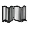 Relaxdays Freestanding Safety Gate, 92 x 205 cm, Folding, for Dogs and Children, Black view 1