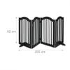 Relaxdays Freestanding Safety Gate, 92 x 205 cm, Folding, for Dogs and Children, Black view 4