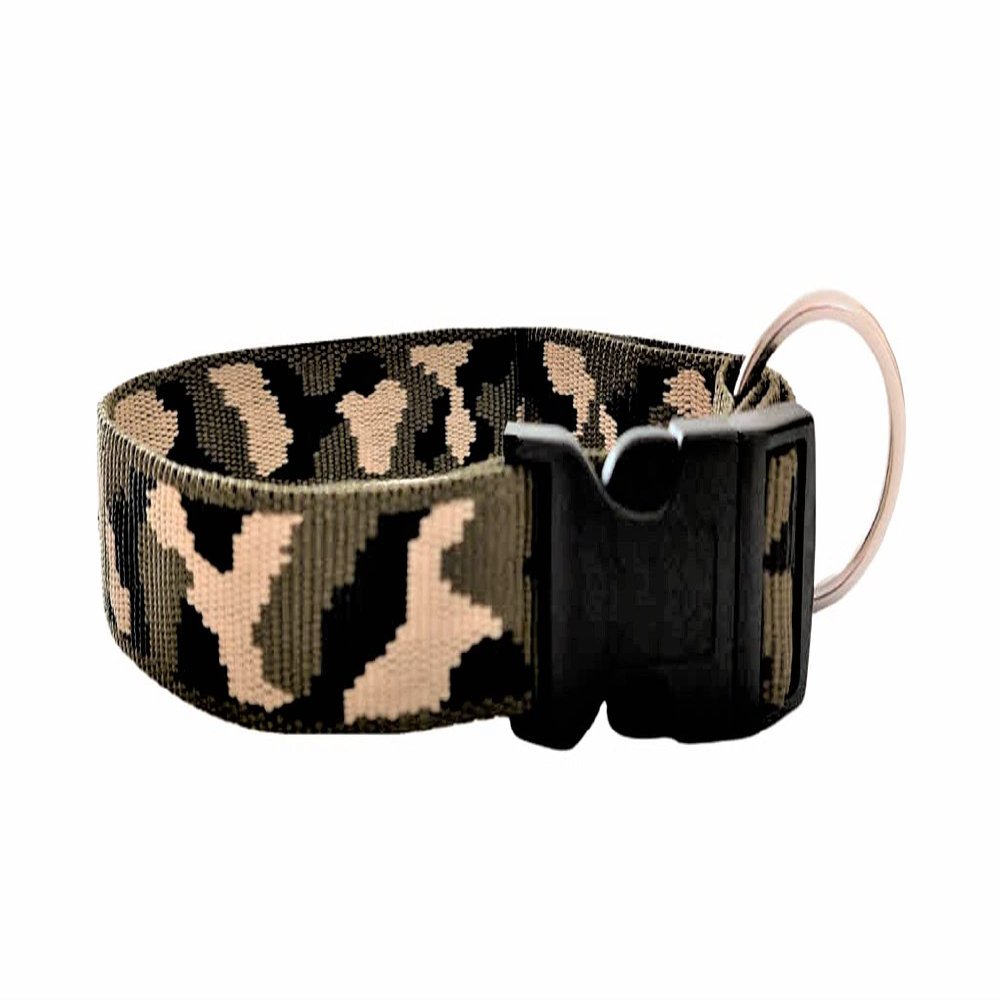 BUDDYPACK | Trendy Adjustable Dog Collar | Size XS-XL | Many Color Options (L (55-70 cm), Camouflage)