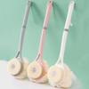 Double-Sided Body and Back Brush with Soft PBT Bristles, White view 2
