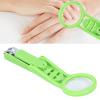 Magnifying Nail Clipper with Clear View, Adjustable Position, Stainless Steel, Green view 2