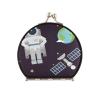 Vnurnrn Astronaut Galaxy Folding Compact Makeup Mirror view 1