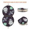 Vnurnrn Astronaut Galaxy Folding Compact Makeup Mirror view 3