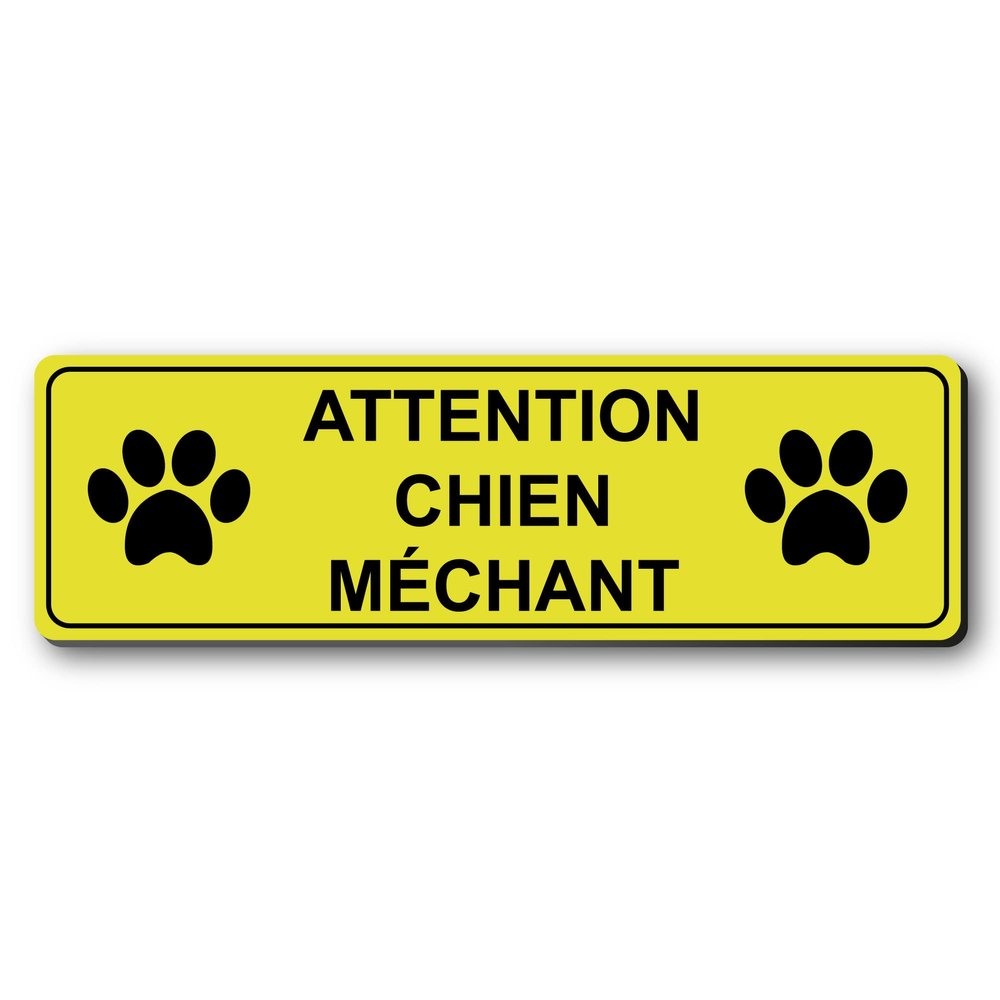 Mygoodprice Dog Name Tag "Attention Dog" + Logo